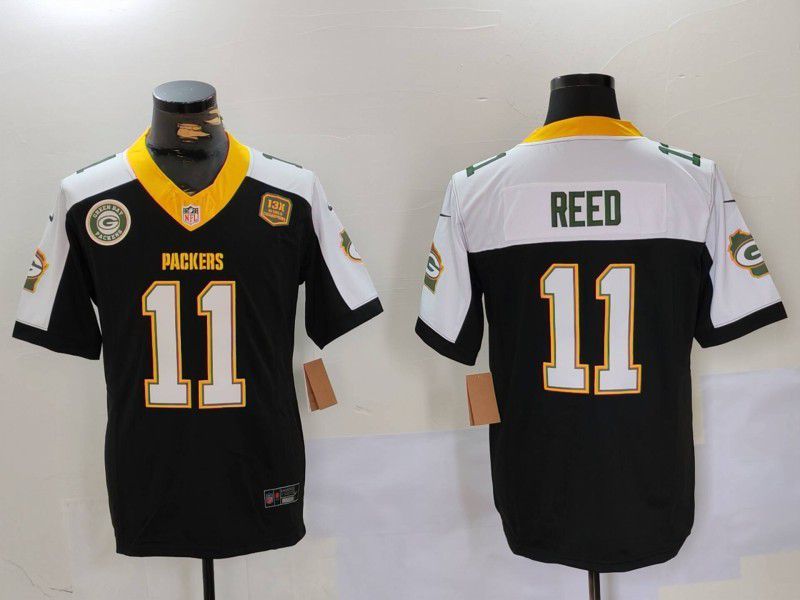 Men Green Bay Packers 11 Reed Black Thanksgiving three generations 2024 Nike Limited NFL Jersey